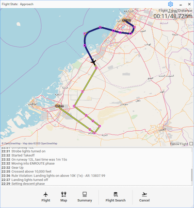 vmsACARS live map